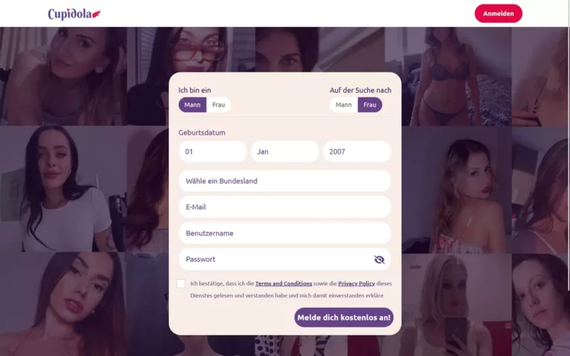 Cupidola.com Startseite