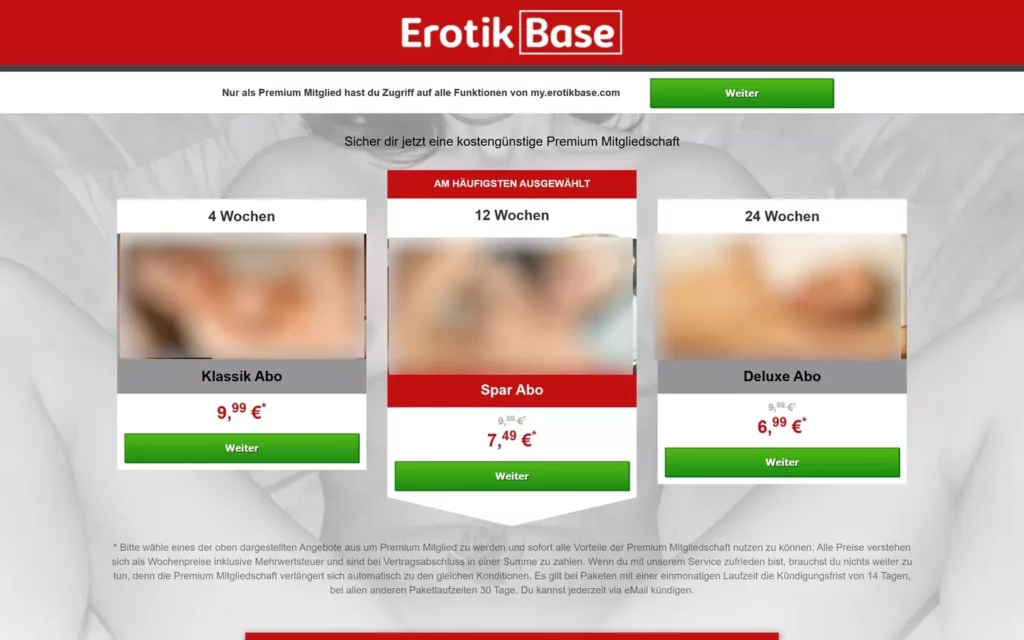 ErotikBase.com - Kosten