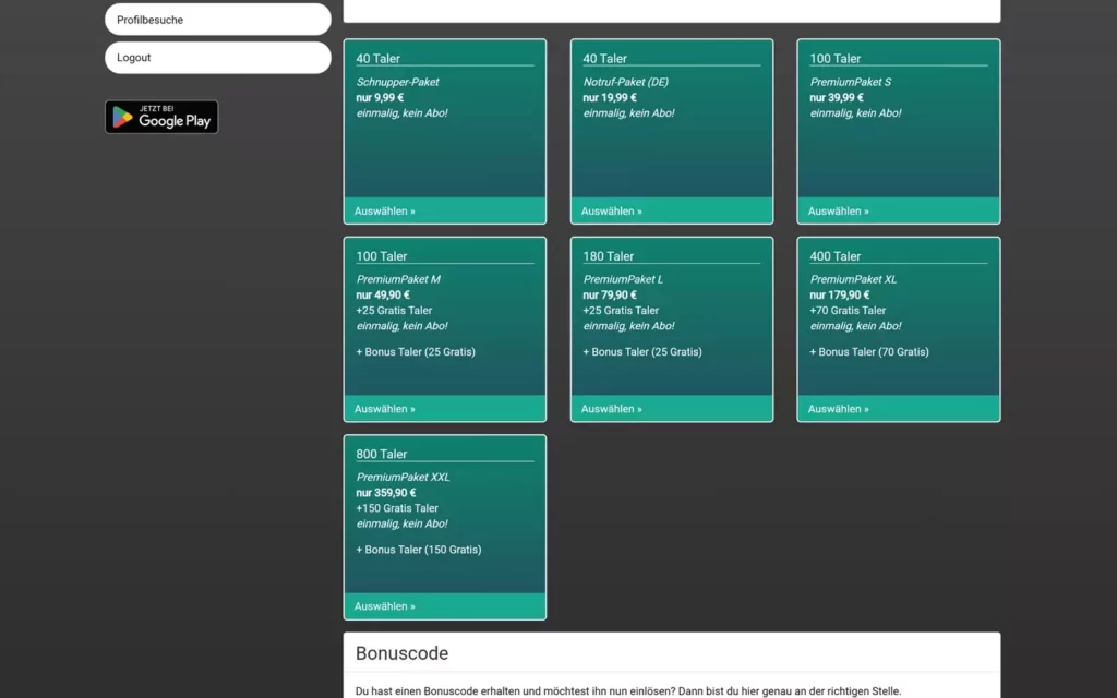 VolksFlirt.de Screenshot - Kosten