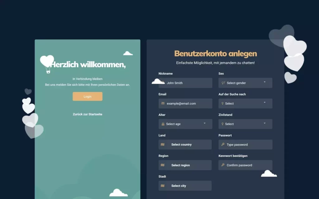 Hoogsy.com - Anmeldung