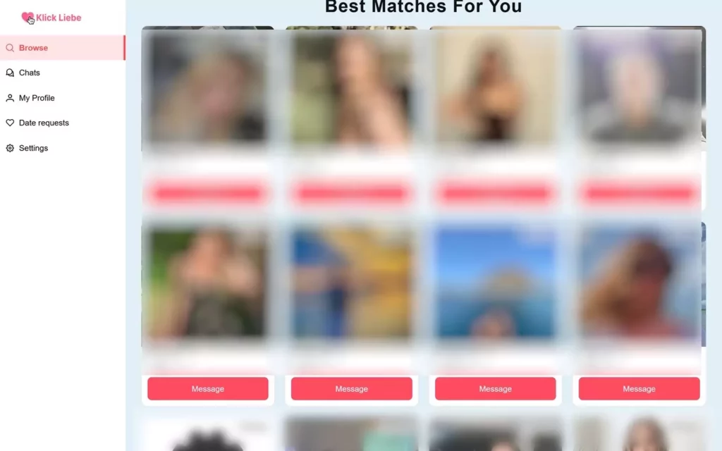 Klick-Liebe.de - Mitgliederbereich