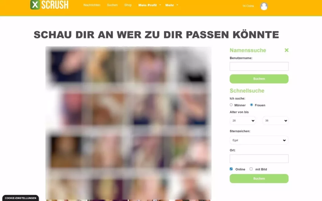 XsCrush.de - Mitgliederbereich