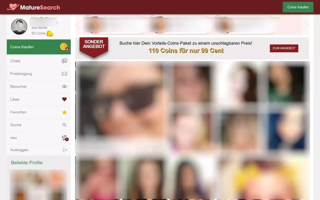 MatureSearch.com - Mitgliederbereich