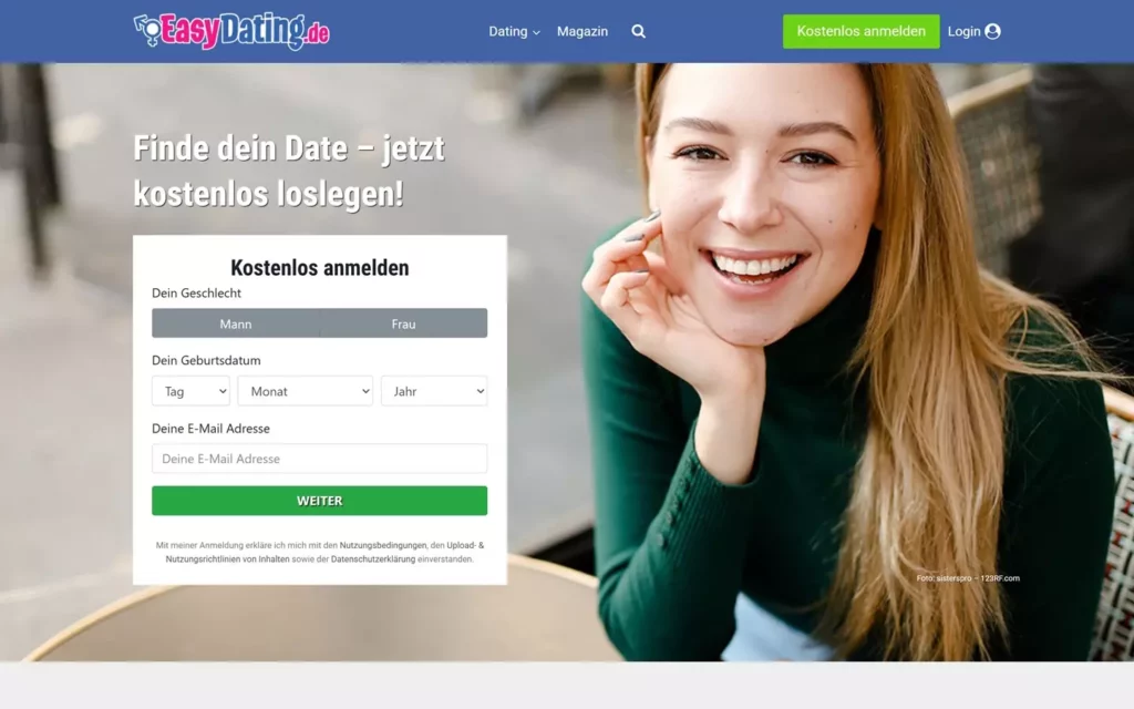 EasyDating.de - Anmeldung