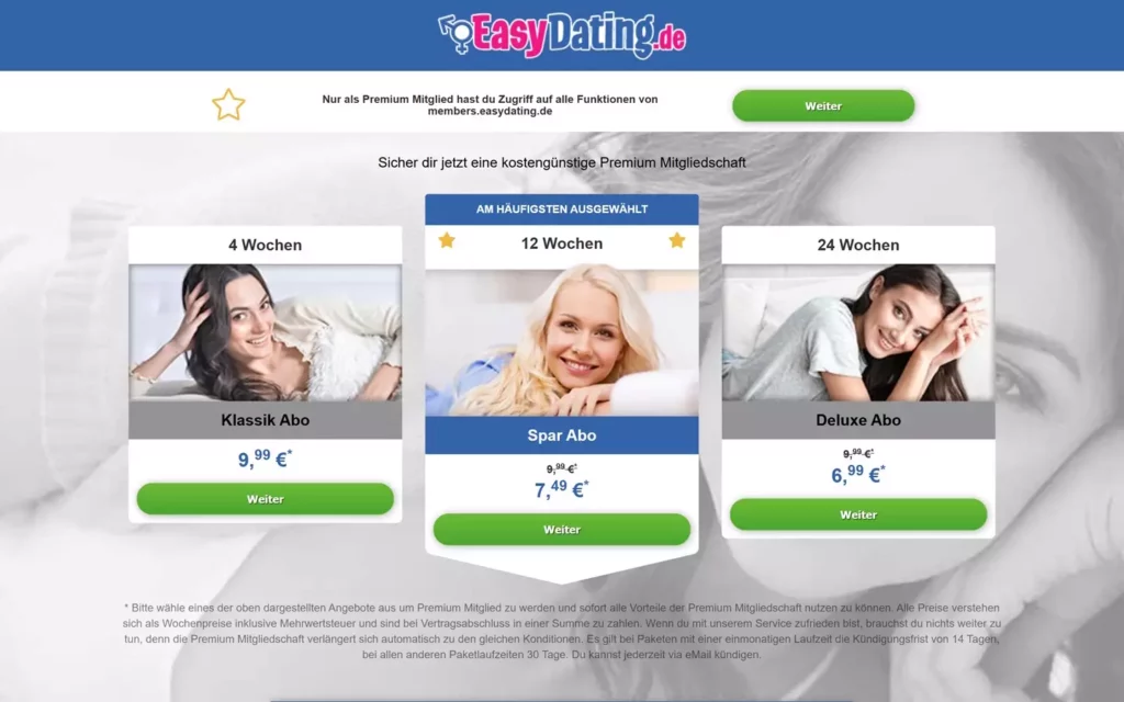 EasyDating.de - Kosten