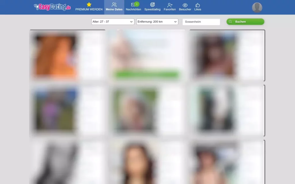 EasyDating.de - Mitgliederbereich