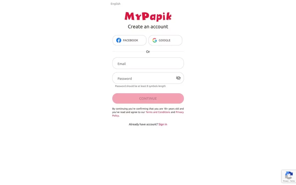 MyPapik.de - Anmeldung