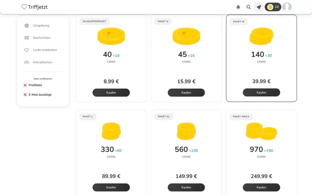 TriffJetzt.de - Kosten 1