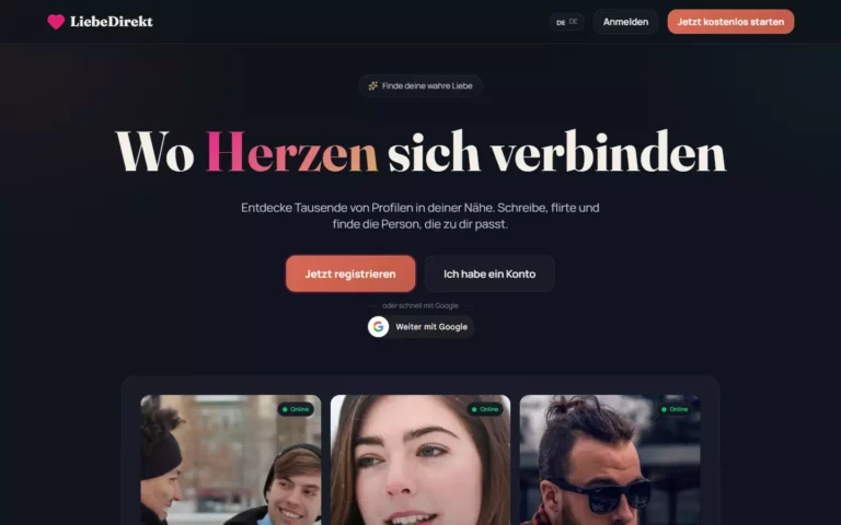 LiebeDirekt.de Startseite