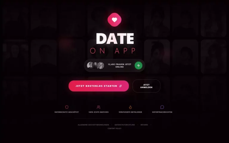 dateonapp.com Landingpage